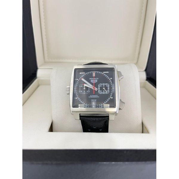 Relogio Tag Heurer Monaco Aco e Couro Cod.thmoac-008