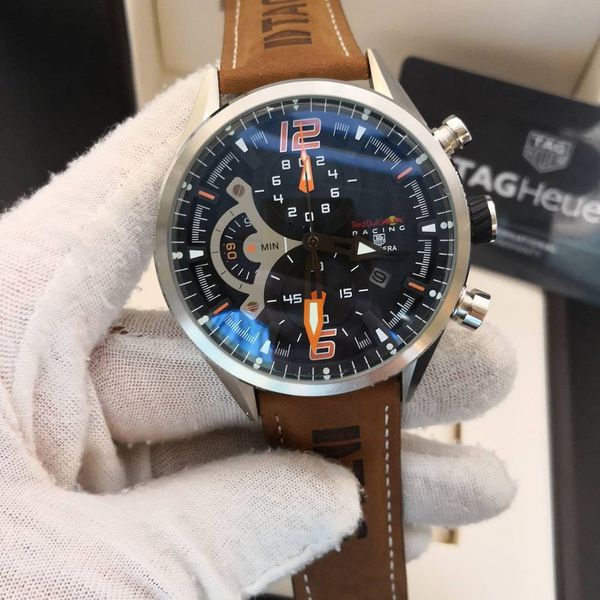 Relogio Tag Heuer Redbull Couro Cod.thrco-002