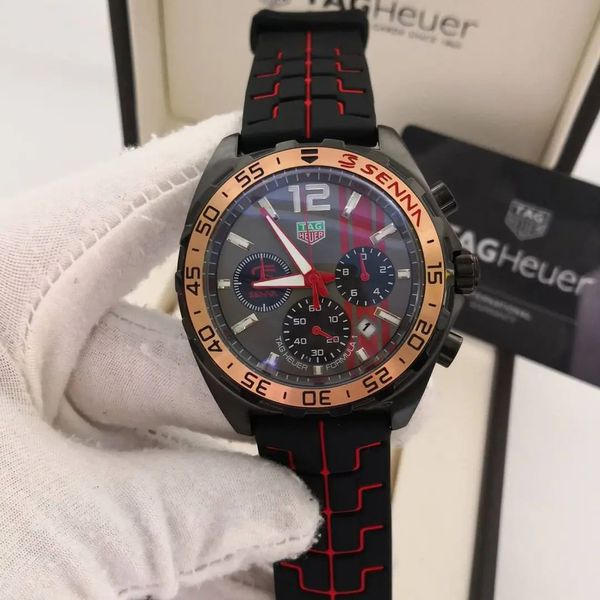 Relogio Tag Heurer Senna F1 Borracha Cod.thsnf1-003