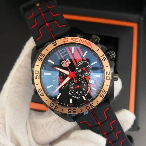 Relogio Tag Heurer Senna F1 Borracha Cod.thsnf1-001