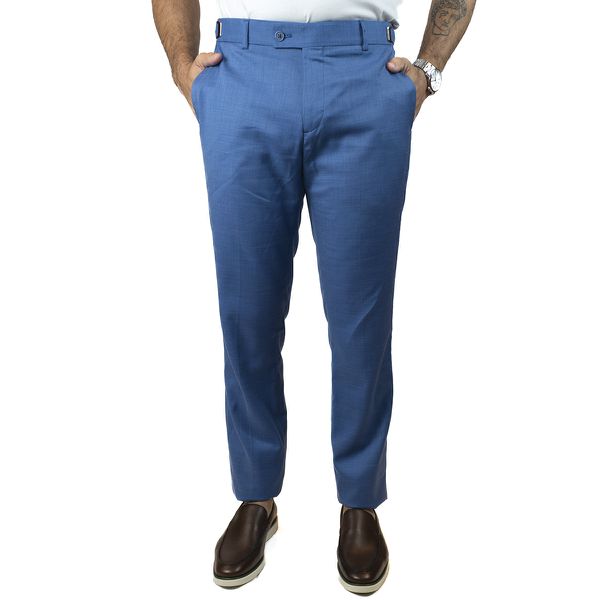 Calça Brawd Alfaiataria com Regulagem Azul Forte
