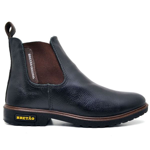 Botina Masculina Chelsea Solado Monte Carlo Floater Preto