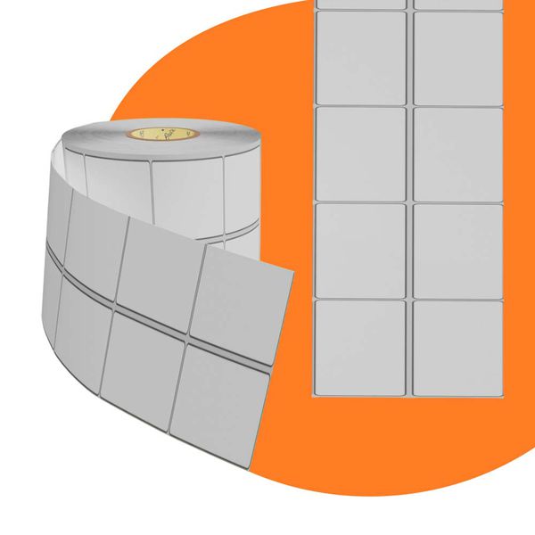 Etiqueta Duas Carreiras - 40x30 - Papel Termico - 2 Carreiras Pack 6 Rolos De 2665 Etiquetas