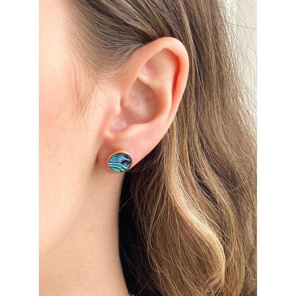 Brinco Redondo Abalone Liso - BRIDA FOLHEADOS