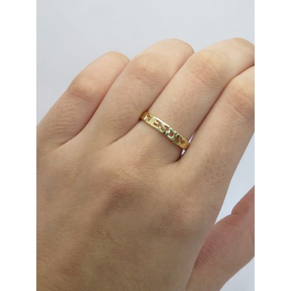 Anel Jesus 3mm - BRIDA FOLHEADOS