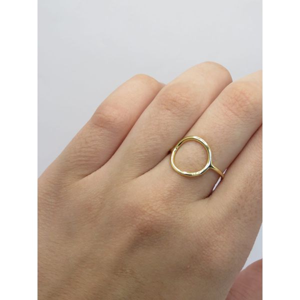 Anel Circulo Liso Vazado 1mm - BRIDA FOLHEADOS