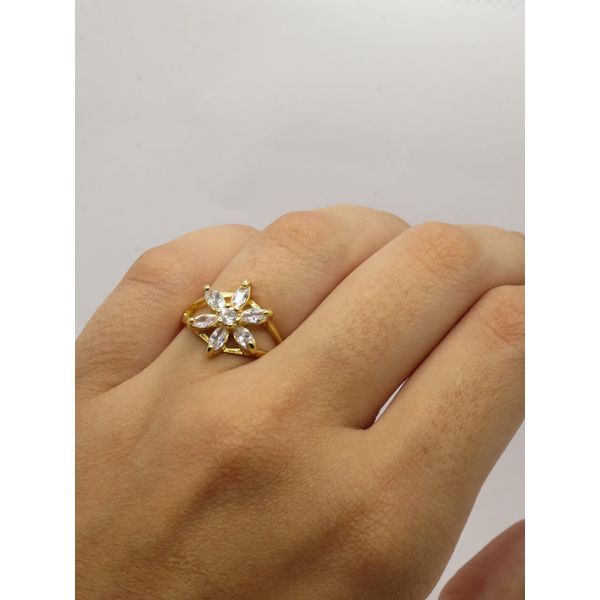 Anel Flor de Zircônia 3mm - BRIDA FOLHEADOS