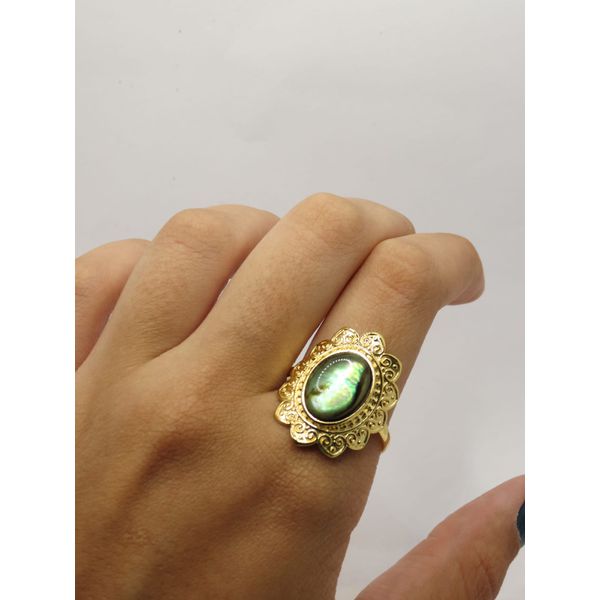 Anel Abalone 2mm - BRIDA FOLHEADOS