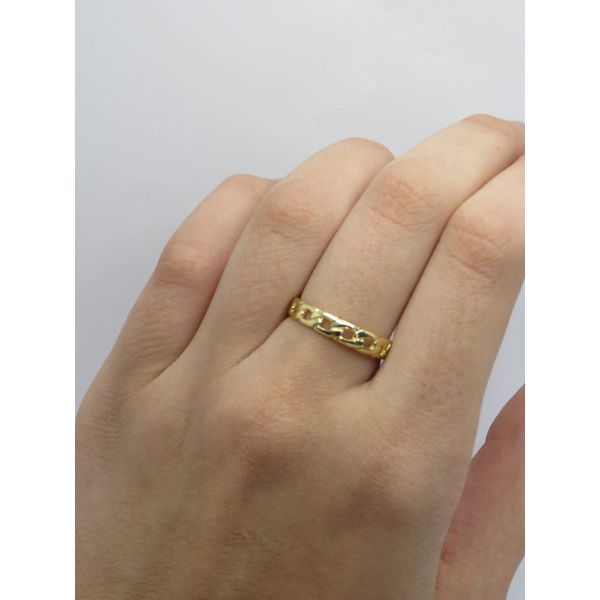 Anel com Elos 4mm - BRIDA FOLHEADOS