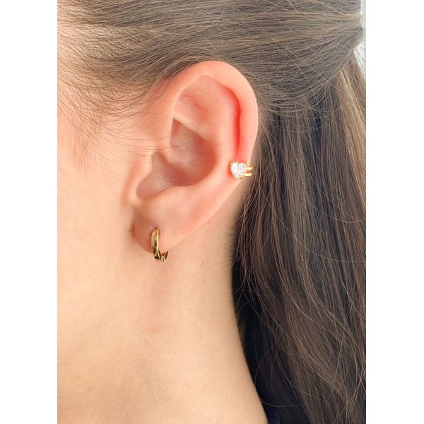 Piercing Fake Coração Zircônia - BRIDA FOLHEADOS