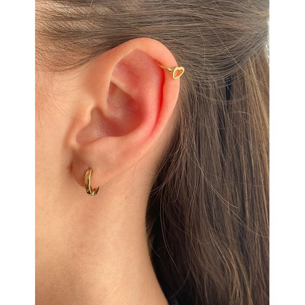 Piercing Fake Coração Vazado - BRIDA FOLHEADOS