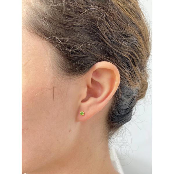 Brinco Pedra Colorida 4mm - BRIDA FOLHEADOS