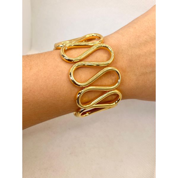 Bracelete Ondulado - BRIDA FOLHEADOS