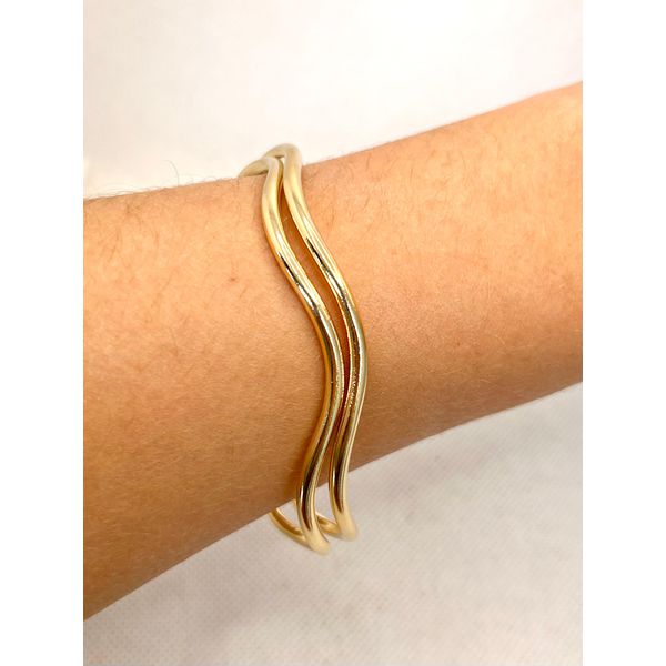 Bracelete Onda Dupla - BRIDA FOLHEADOS