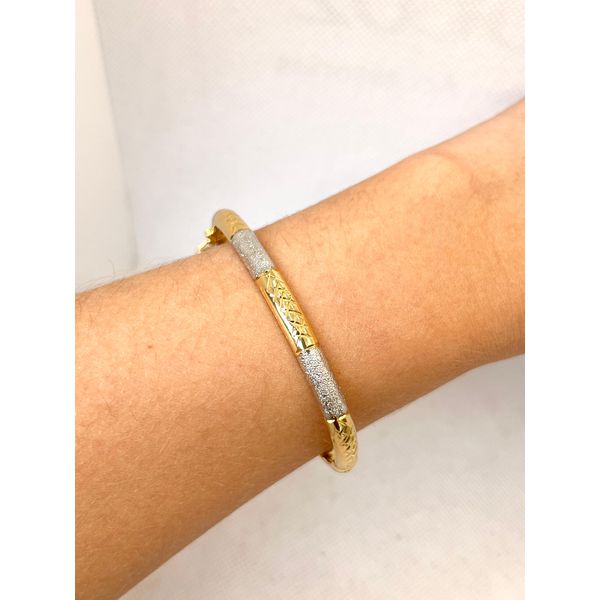 Bracelete Intercalado Dourado E Ródio Br... - BRIDA FOLHEADOS