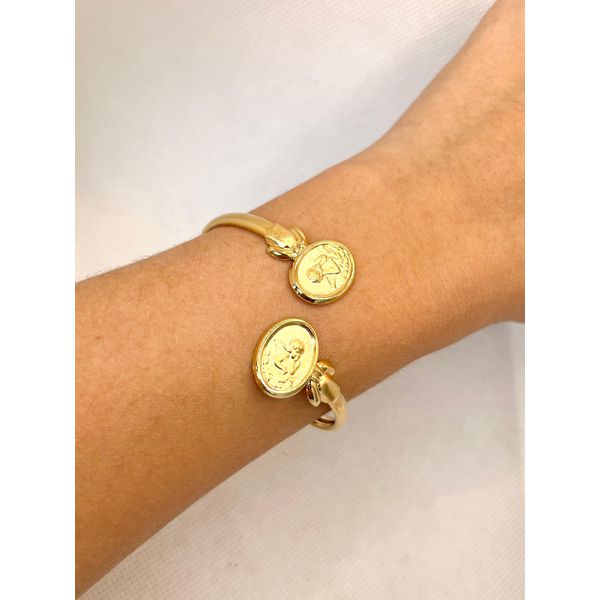 Bracelete Medalhas De Anjos - BRIDA FOLHEADOS