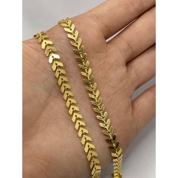 Choker Escamada 35cm + Extensor - BRIDA FOLHEADOS