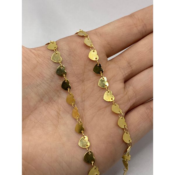 Choker de Coração 35cm + Extensor - BRIDA FOLHEADOS