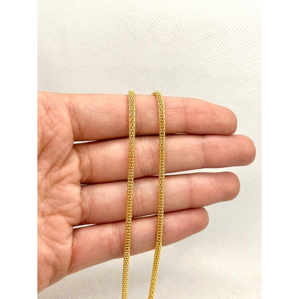 Corrente Roliça Oca 45cm - BRIDA FOLHEADOS