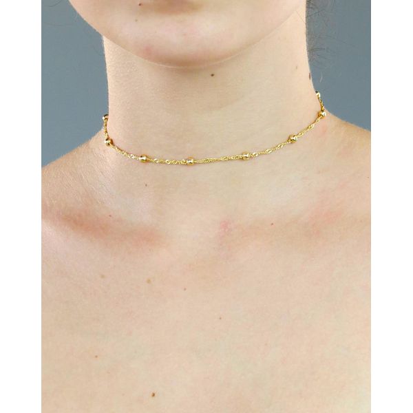 Choker de Bolas 30+10cm - BRIDA FOLHEADOS
