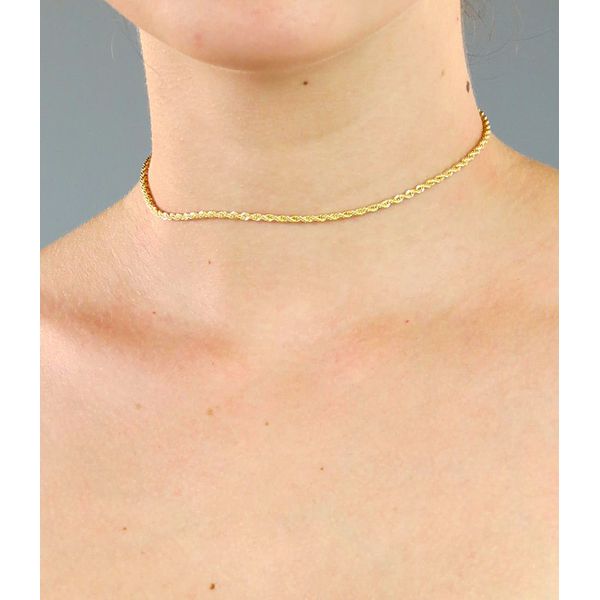 Choker Cordão Baiano 32+10cm - BRIDA FOLHEADOS