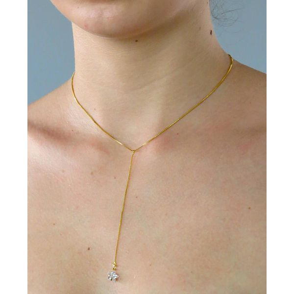 Colar Gravatinha 40cm + Extensor - BRIDA FOLHEADOS