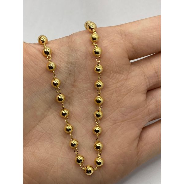 Colar de Bolas 45cm + Extensor - BRIDA FOLHEADOS