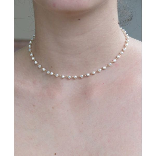 Colar de Pérolas 35+5cm - BRIDA FOLHEADOS