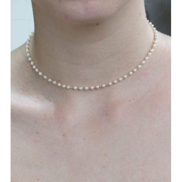 Colar de Pérolas 35+5cm - BRIDA FOLHEADOS