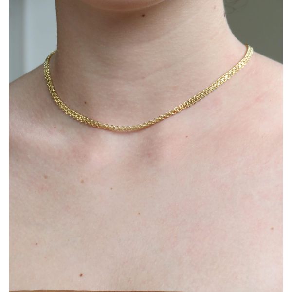 Choker Elos Entrelaçados 37+5cm - BRIDA FOLHEADOS