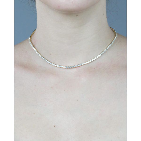 Choker Riviera Zircônia 35+5cm - BRIDA FOLHEADOS
