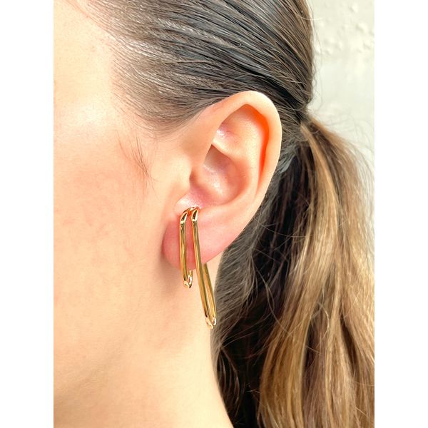 Brinco Ear Hook Liso - BRIDA FOLHEADOS