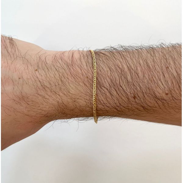 Pulseira Masculina Grumet Duplo 21cm - BRIDA FOLHEADOS