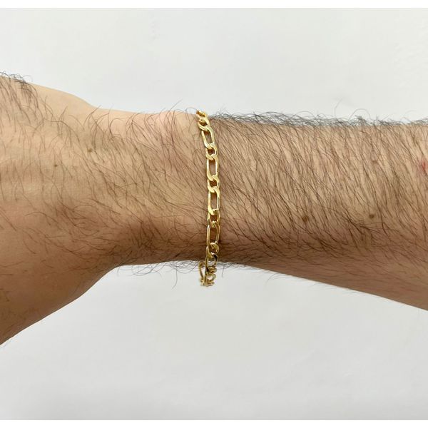 Pulseira Masculina 1x1 18,5cm - BRIDA FOLHEADOS