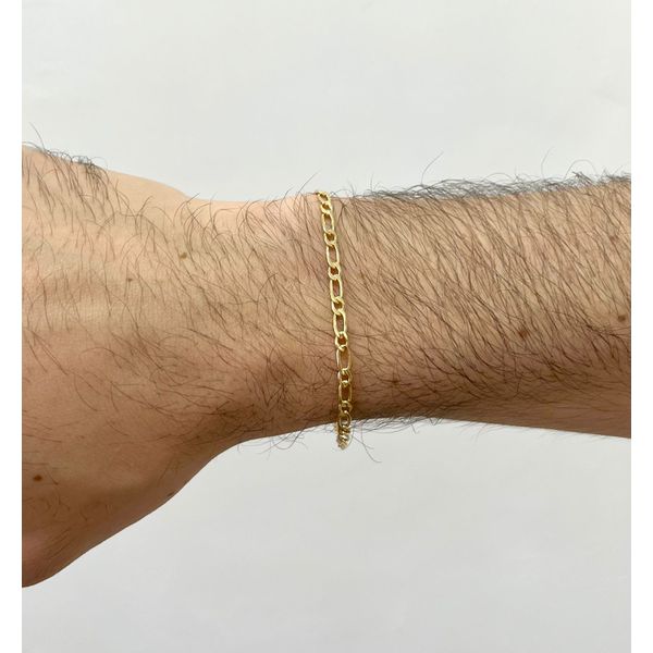 Pulseira Masculina 1x1 18cm - BRIDA FOLHEADOS