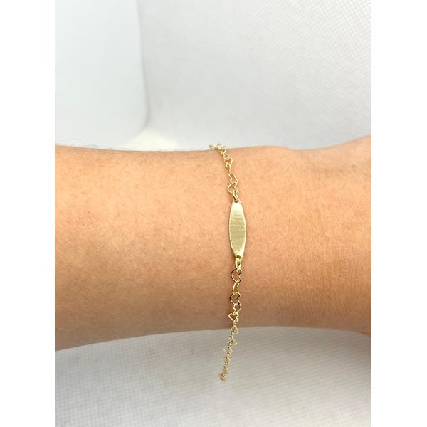 Pulseira Infantil Coração Vazado Com Pla... - BRIDA FOLHEADOS