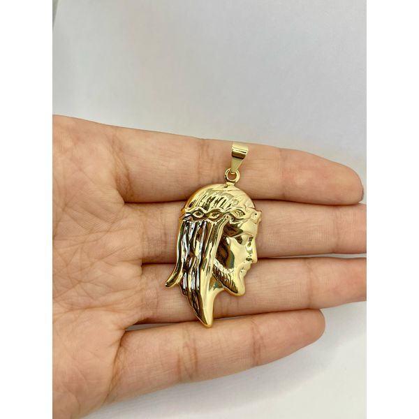Pingente Face de Cristo 5cm - BRIDA FOLHEADOS