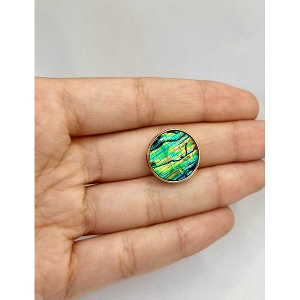 Pingente Redondo Abalone - BRIDA FOLHEADOS