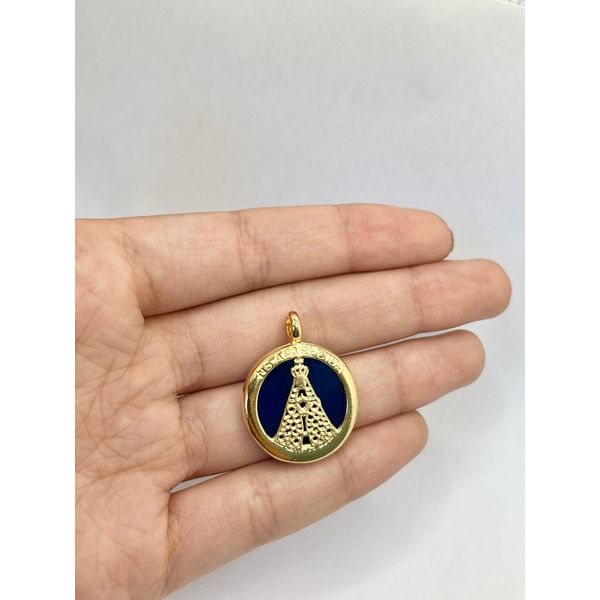 Pingente Nossa Senhora Azul - BRIDA FOLHEADOS