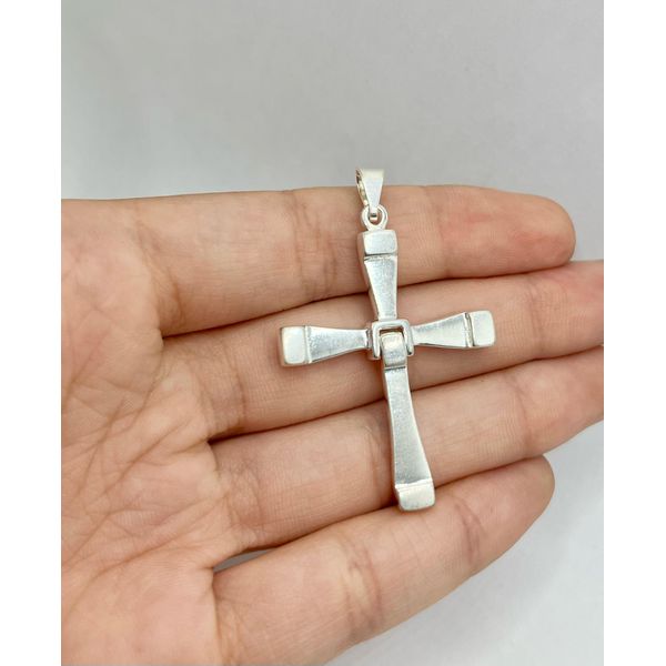 Pingente Cruz F.P 5cm - BRIDA FOLHEADOS