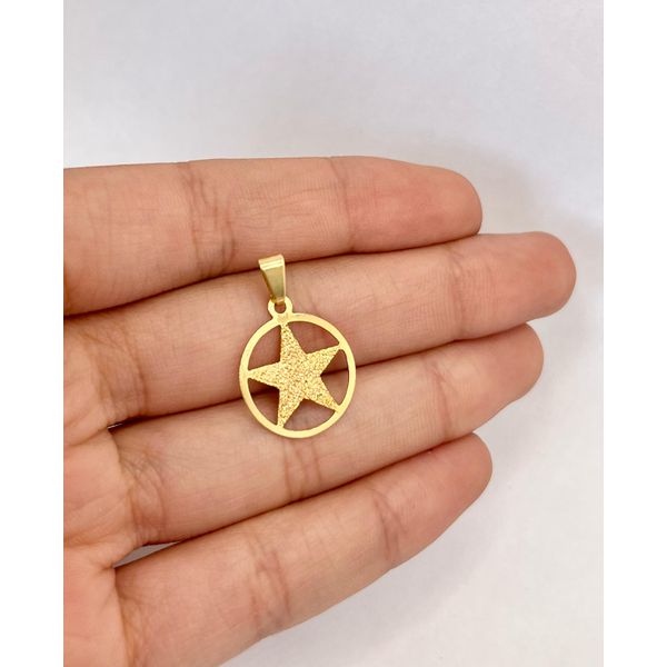 Pingente Estrela Lisa - BRIDA FOLHEADOS