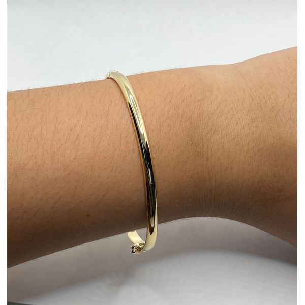 Bracelete Liso 4mm - BRIDA FOLHEADOS