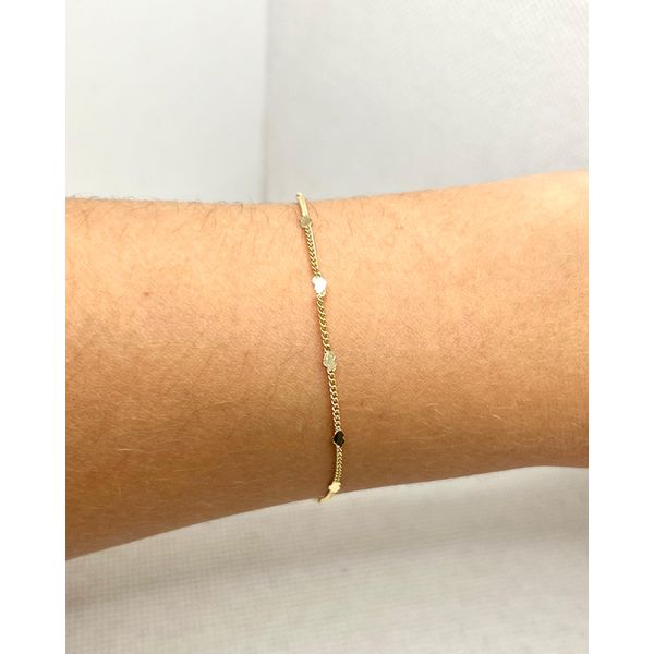 Pulseira De Coração Chapado - BRIDA FOLHEADOS