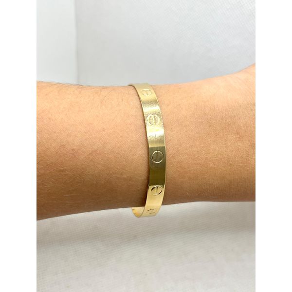 Bracelete Liso Com Detalhe - BRIDA FOLHEADOS