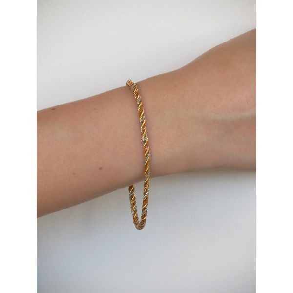 Pulseira Cordão Baiano 3 Cores 19cm - BRIDA FOLHEADOS