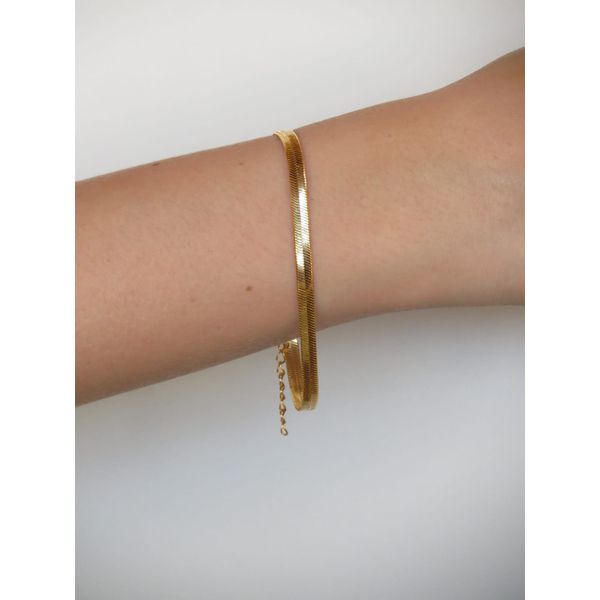 Pulseira Feminina Fita 18+5cm - BRIDA FOLHEADOS