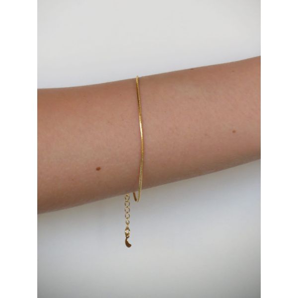 Pulseira Rabo de Rato Diamantada 18cm + ... - BRIDA FOLHEADOS