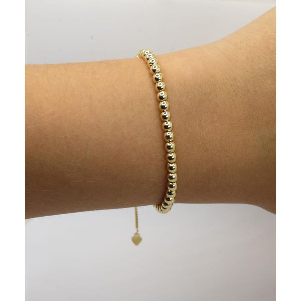 Pulseira Bolinhas Fecho Gravatinha - BRIDA FOLHEADOS
