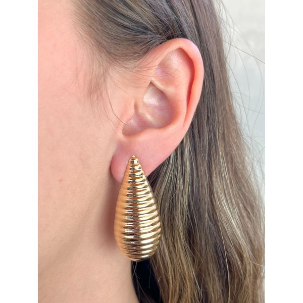 Brinco Gota Riscado - BRIDA FOLHEADOS