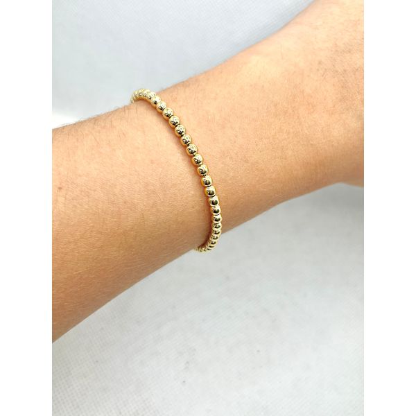 Pulseira Bolinhas 18+5cm - BRIDA FOLHEADOS